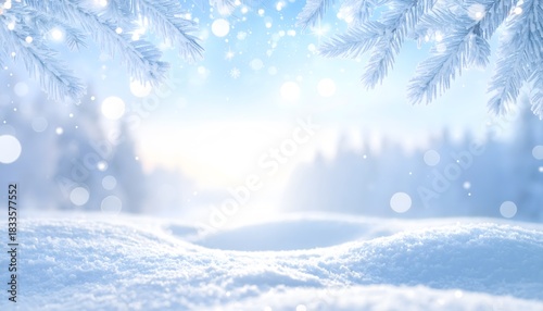 Frosted wonderland snowcovered hills soft light