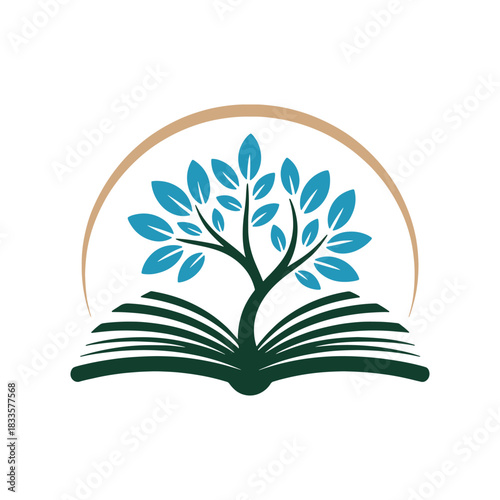 Education Tree Logo Design Vector Template