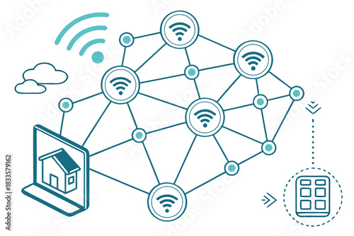 Seamless Wireless Network Connecting Smart Home Devices and Cloud