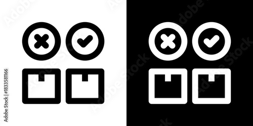 Purchase Decision Icon Vector Illustration. Fresh Line Design Built For Creative Flexibility In Light And Dark Versions. 