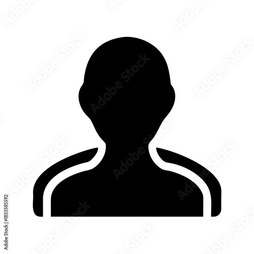 Abstract human silhouette vector.

