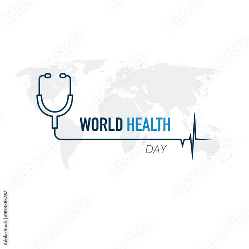 Modern illustration on the theme of World Health Day observed on April 7th every year. World Health Day Template for poster, social media, banner, card. 