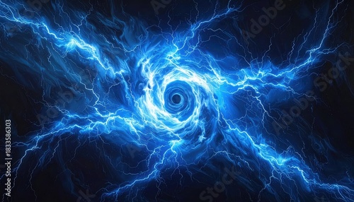 lightning in the night sky background