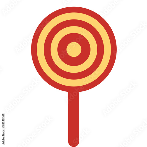 A colorful spiral lollipop illustration designed for candy themes, dessert visuals, children’s graphics, sweet treat designs, food materials, and playful creative projects.