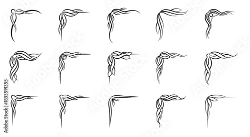 Elegant Corner Ornaments - A Collection of Decorative Designs.