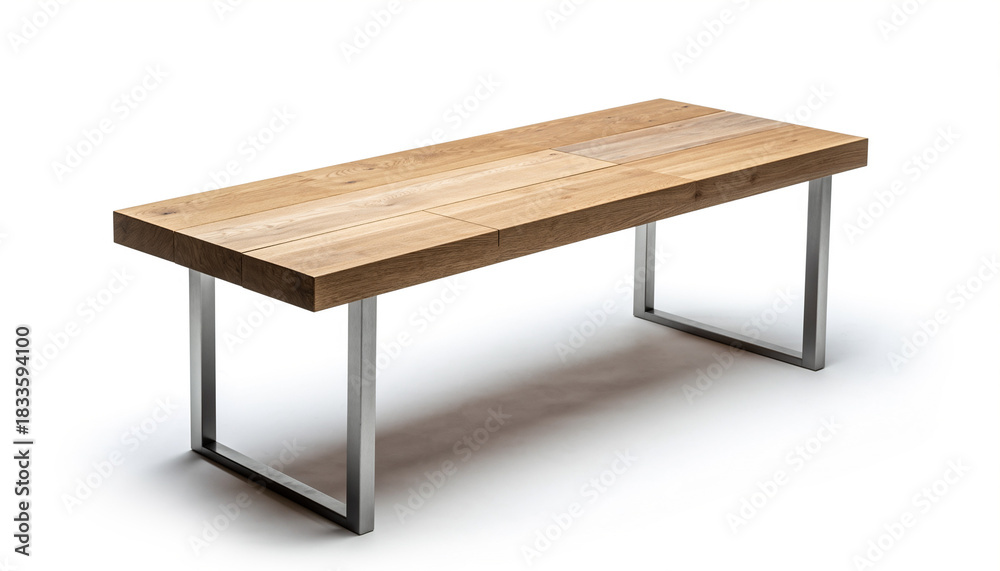 Fototapeta premium wooden table isolated on white