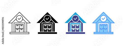 Stock  icon set multiple style collection