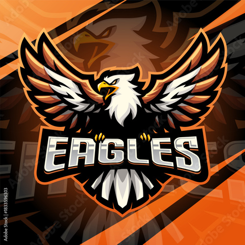 Eagles esport mascot logo design