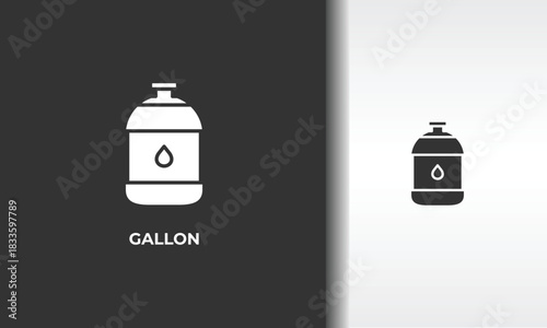 Gallon Vector, Icon Or Logo Sign Isolated Symbol Illustration