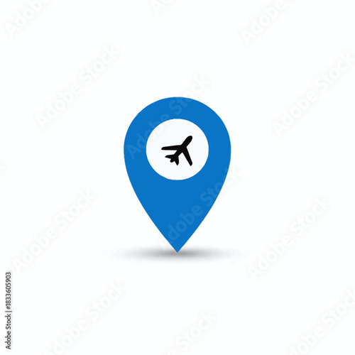 Airport Location Pin Icon Map Marker Free Download Airport Location Pin Icon Map Marker - GFXLoad
