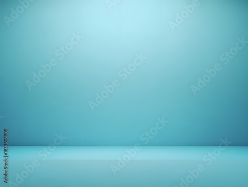 Baby blue gradient backdrop with minimal texture, wide center zone clear for message or logo
