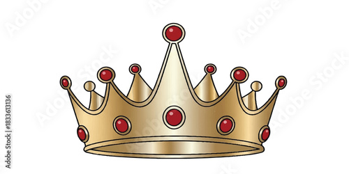 A refined crown illustration with smooth outlines and a polished style