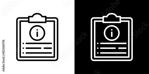 Information Icon Vector Illustration. Fresh Line Design Built For Creative Flexibility In Light And Dark Versions. 