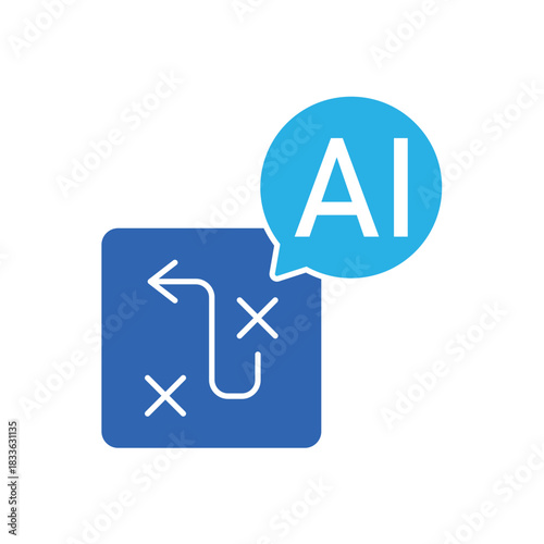 Icon a AI Strategist, isolated against a clean background.