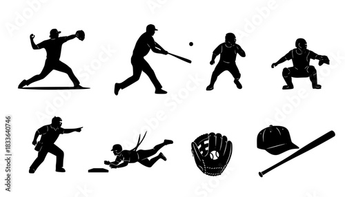 baseball sihouettes

