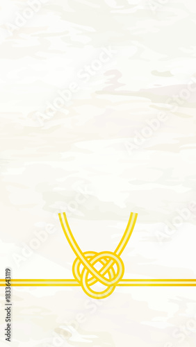 水引のベクターイラスト 熨斗　プレゼント用包装用紙背景