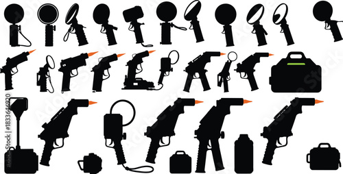 Tools, Equipment, Devices, Gear, Machinery, Apparatus, Instruments, Implements, Objects, Supplies, Hardware, Utility, Kit, Gadget, Mechanism, Accessory, Component, Item, Product, Silhouette