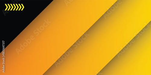 Abstract black and dark background with glowing yellow lights, geometric shapes, and subtle gradients. vector illustration.