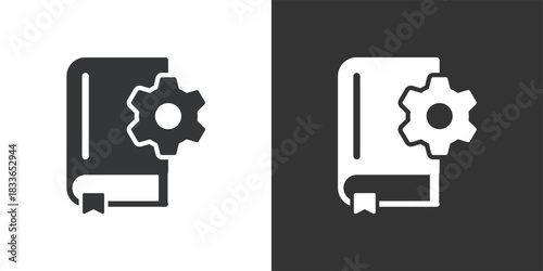 Handbook icon. Solid glyph series icon