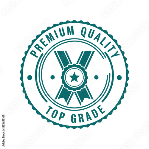 Premium quality top grade seal vector icon product guarantee Vector