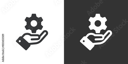 Technical Service icon. Solid glyph series icon