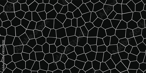 Seamless pattern skin snake, crocodile, lizard, alligator, reptile. Reptilian scales. Monochrome black spots. Vector isolated on white. Serpentine texture. Fashion print.