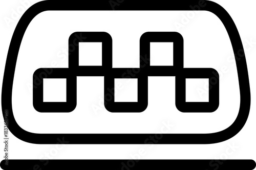 Taxi Cab Service Sign Icon