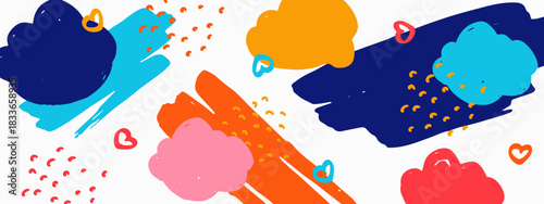 Abstract Creative Hand-Drawn Art Background