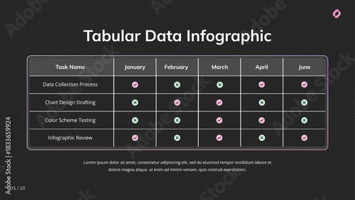 tabular data infographic