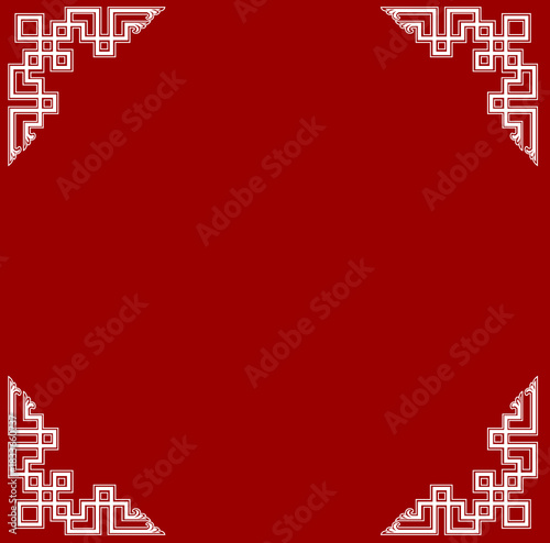Tibetan border design  Illustration collection
