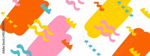 Abstract Background with Colorful Pattern and Lines