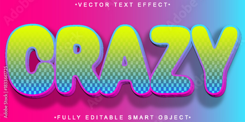  Crazy Play Fun Vector Fully Editable Smart Object Text Effect