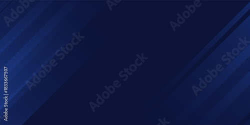 Modern dark blue diagonal lines abstract background with smooth gradient stripes, futuristic technology style design suitable for presentations, corporate templates, digital banners, posters. Eps10.