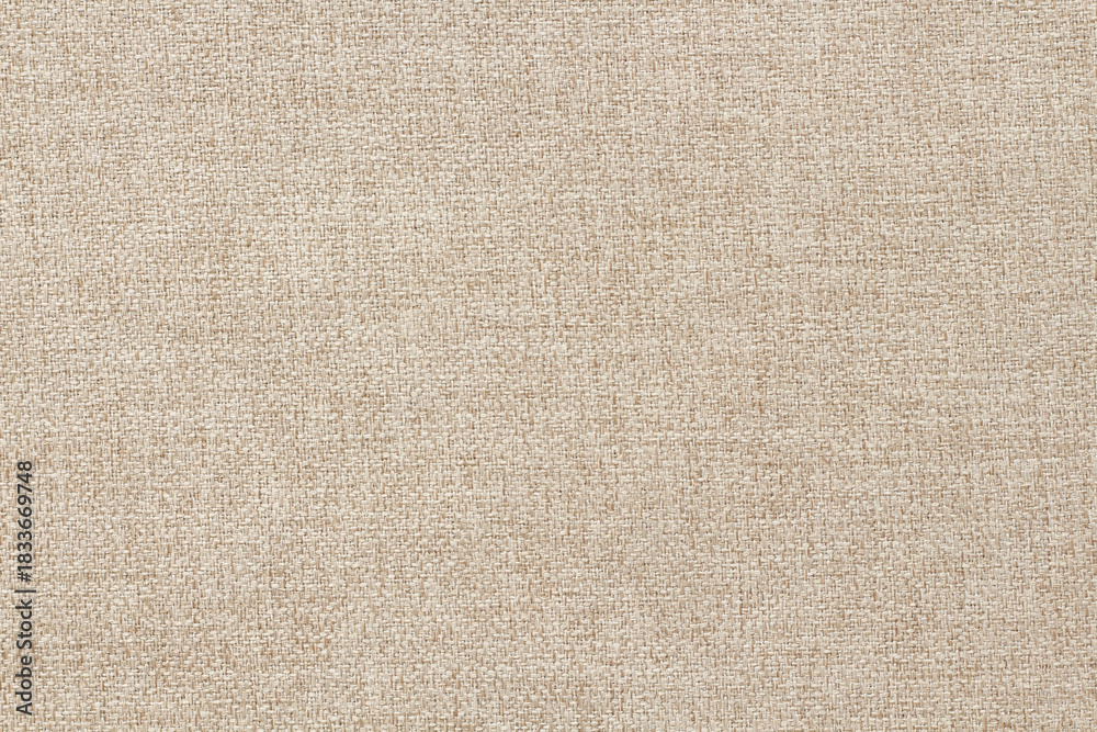 Fototapeta premium Brown linen fabric cloth texture for background, natural textile pattern.