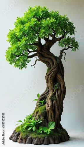 Lush Green Living Wood Art Installation Interwoven Branches Form Biomorphic Sculpture