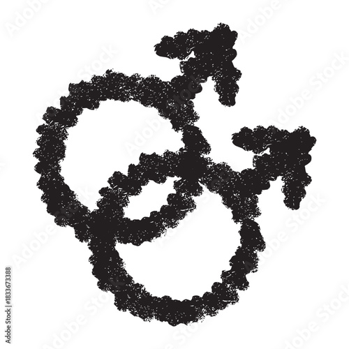 Hand drawn homosexual identity sign Symbol used to represent sex and gender