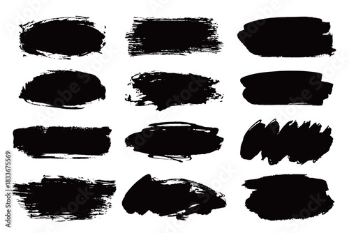 抽象的な絵の具の塗りつぶし・アートな背景フレーム枠