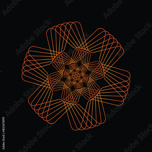 Transform flower vector design