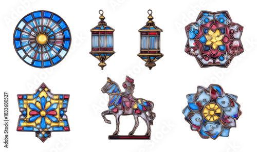 Wallpaper Mural Colorful Handcrafted Elements Inspired by Festival Themes and Traditional Artistry Torontodigital.ca