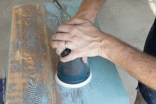 Stripping Paint During Furniture Makeover