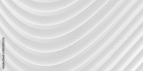 Modern pattern. White and gray color background. Vector Design layout of shape paper cut. Motion Curved Line Simple Abstract