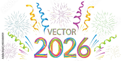 Year 2026 celebration new year future fireworks light hope vision holiday date