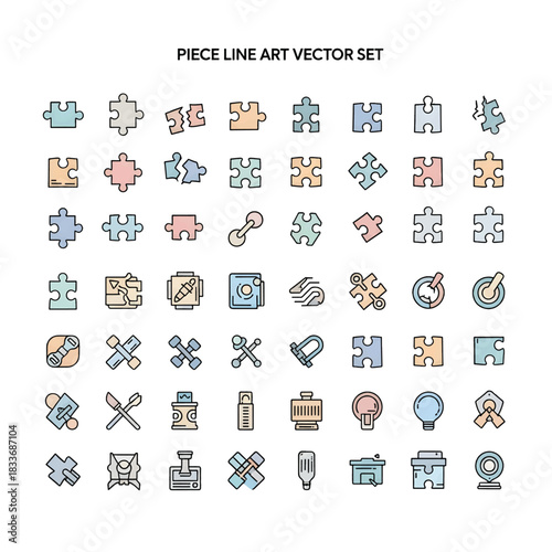 Piece Concept Illustration – Part, Fragment and Artistic Element