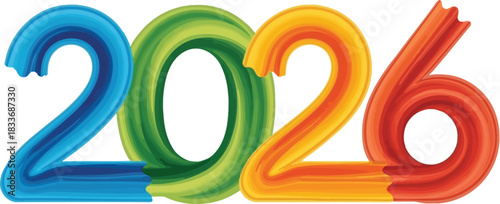 2026 new year confetti celebration date future event holiday greeting card