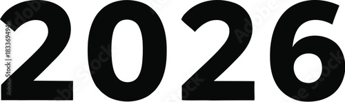 Luxury 2026 gold text future year date calendar event celebration new year's