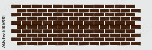 Brick wall seamless of brick laying pattern flat art style. vector illustration. EPS 10 .