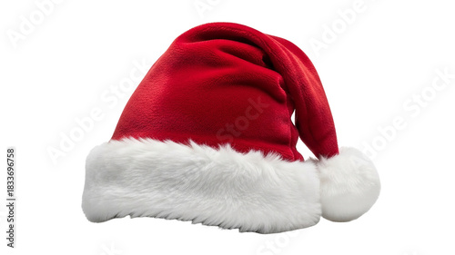 Santa Claus hat isolated. Christmas and New Year celebration