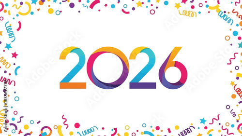 2026 year future date calendar event time new coming soon number design