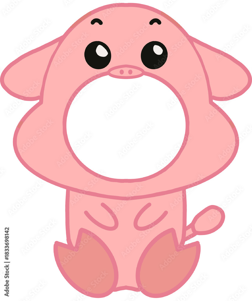 Obraz premium 돼지 인형탈