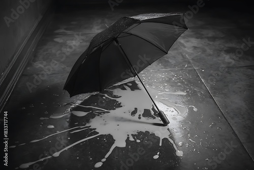 umbrella in rain